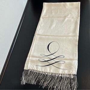 Olmetto pour Renee Putman Silk Scarf, Giggenheim museum 1998 Vntg silk scarf